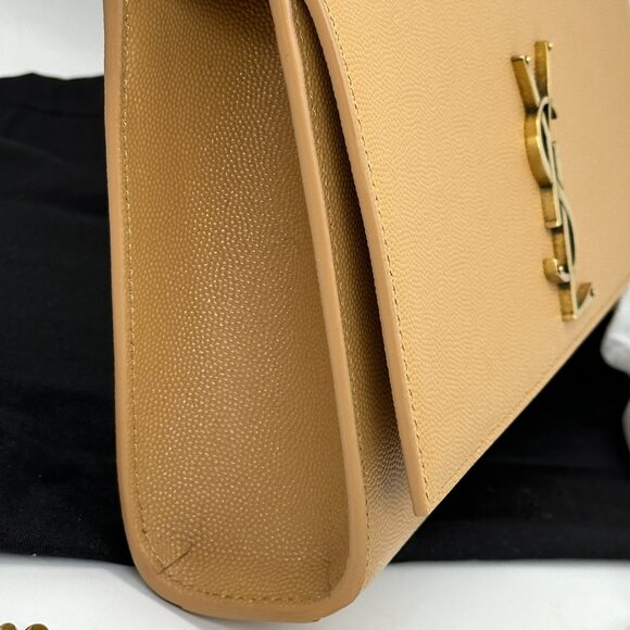 Saint Laurent YSL Monogram Kate Medium Crossbody Grained Leather Chain Bag - Picture 8 of 16